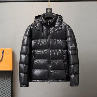 New Cross-Border m Brand Classic down Jacket with White Duck Down, Comfortable, Warm, and Cold-Resistant Hooded Coat
