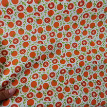 水果印花布料全棉床品面料婴幼儿抱被睡袋罩衣床品布料