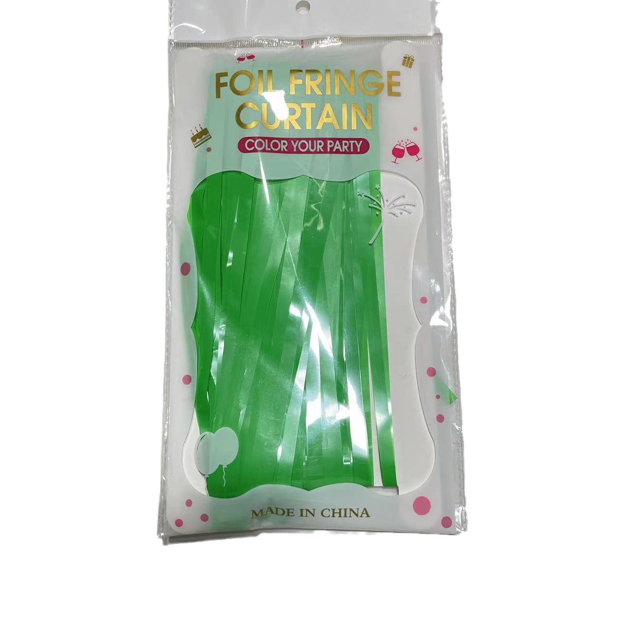 1*2 M 1,6 seda gruesa macaron lluvia cortina borla boda decoración de fondo