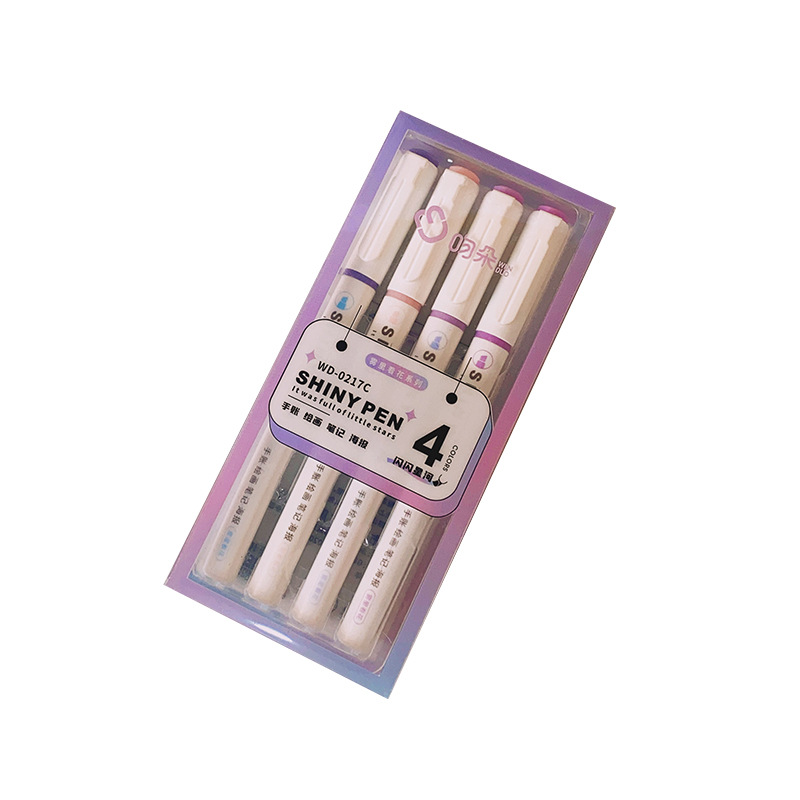 Nueva Estrella Brillante Río resalte estudiante pluma de color claro pintura graffiti Diario pluma de color clave marca rotulador