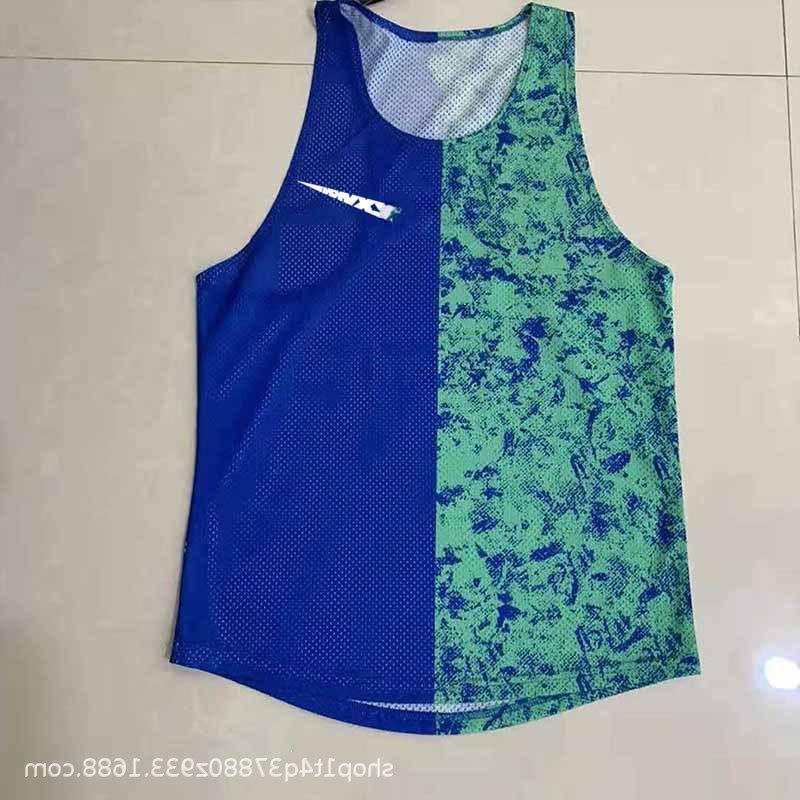 Printed Track and Field Clothing, Quick-Drying and Breathable, Men's and Women's Sports Training Clothing, Vests, Competition Clothing, Sports Marathon Running Clothing