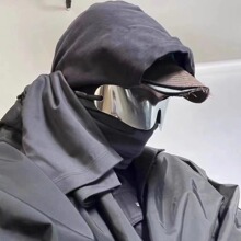 小众欧美个性派对连体片绑带护目镜男女运动滑雪墨镜uv蝴蝶太阳镜