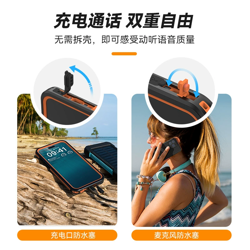 TELESIN Apple, чехол для телефона с защитой от пыли, воды и ударов, водонепроницаемость защиты телефона, 15 pro max, защита от падения