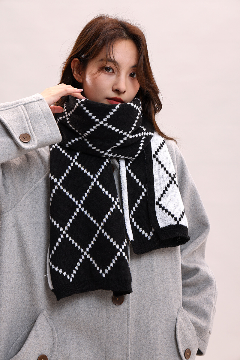 Paar-Stil für Frauen im Winter, verdickte koreanische Version, warm und luxuriös, Geburtstagsgeschenkschal für Männer_voghion.com