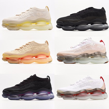 春夏新款男鞋蝎子次世代全掌大气垫编织轻便软底增高跑步运动鞋女