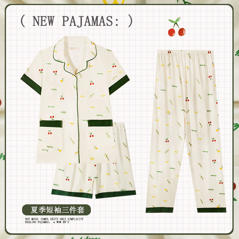 D.M-809 de tres piezas de cereza verde