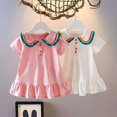 Girls Dress Summer 2023 New Fashionable Children's Princess Dress Internet Celebrity Fashionable Baby Girl Summer Dress Trendy