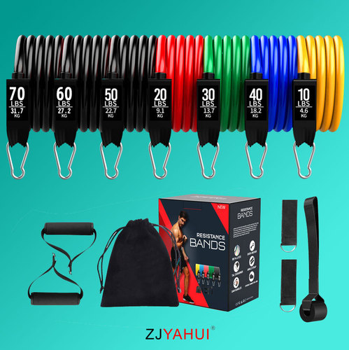 New Multifunction Resistance Band Set TPE Resistance Band Fitness 11-Piece Set Latex Pull-up Rope Manufacturer