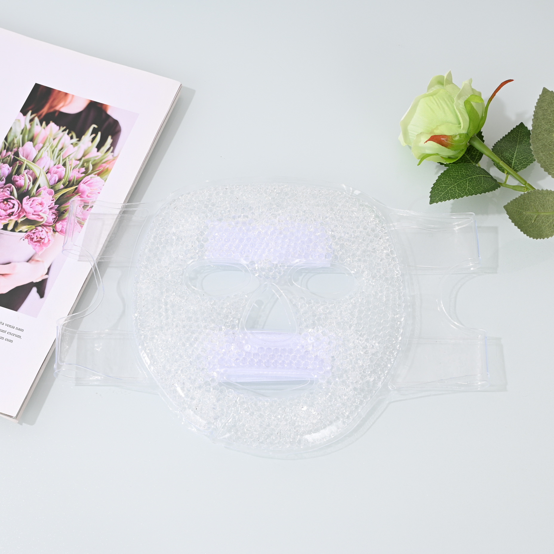 Fabricante de ventas de PVC máscara de hielo máscara de frío y caliente máscara de gel máscara de hielo máscara de confort de visor