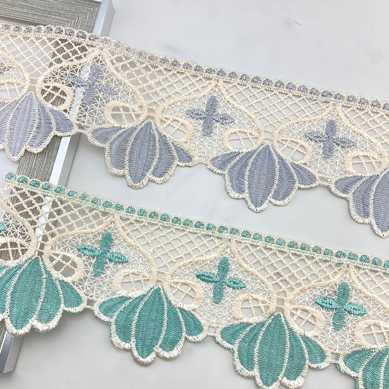 10公分水溶花边窗帘辅料家纺布艺装饰刺绣花边蕾丝边小清新风
