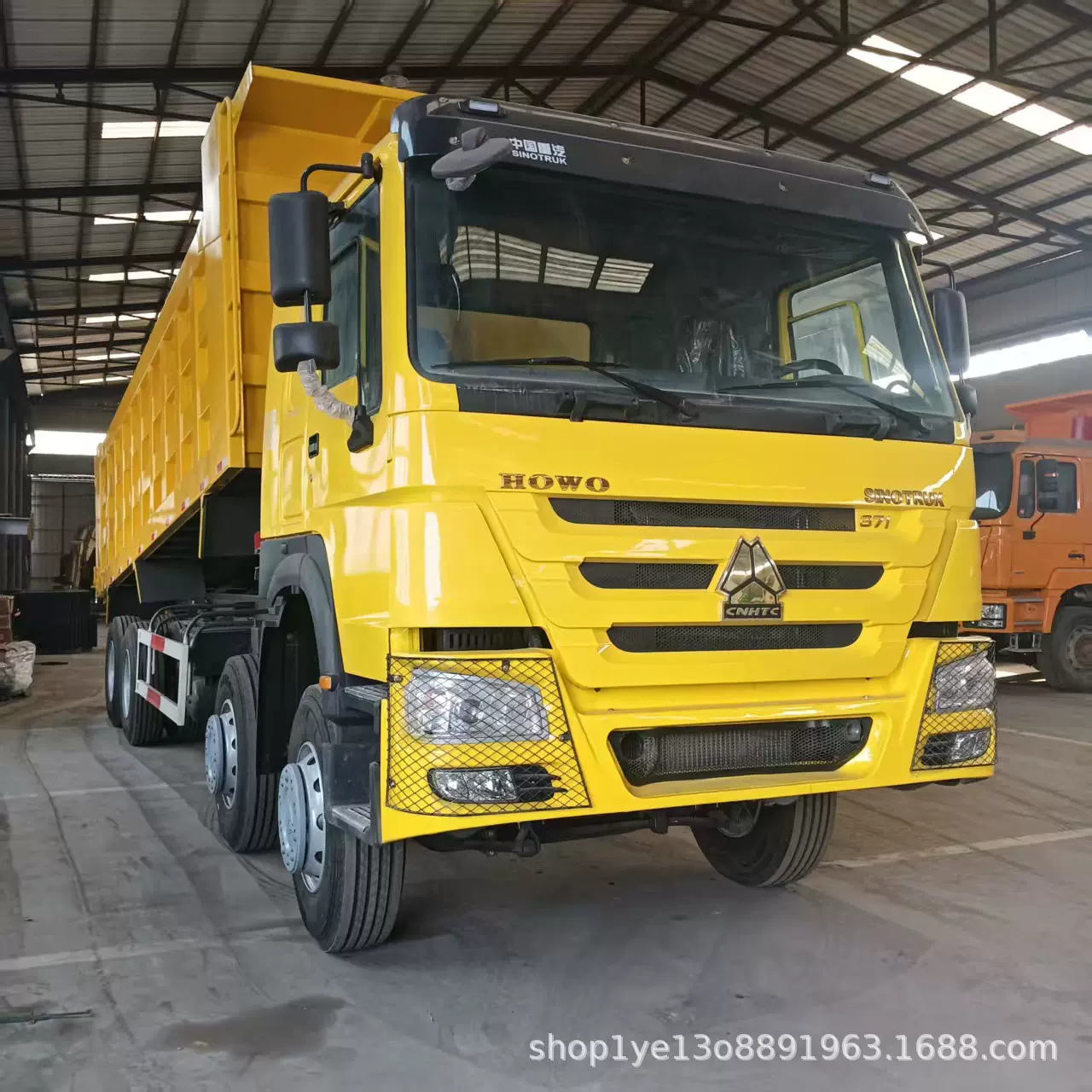 工厂出口二手自卸车 重汽HOWO自卸卡车前四后八翻斗工程运输车