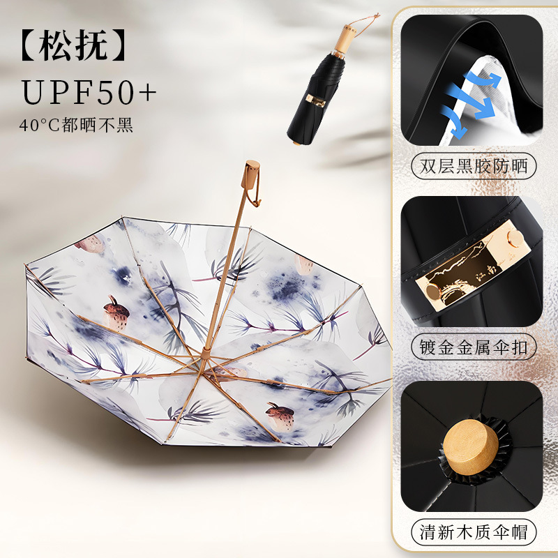 16骨手动折叠遮阳伞加大防晒伞晴雨两用防紫外女学生太阳伞批发|undefined