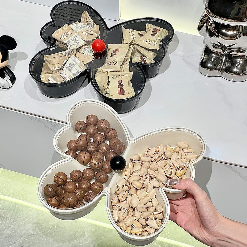 新款蝴蝶干果盘客厅家用茶几水果糖果坚果收纳盒零食摆放轻奢高档