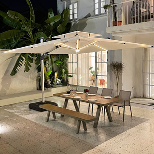 Outdoor Parasol, Courtyard Umbrella, Open-Air Balcony Umbrella, Villa Garden Large Sun Umbrella, Outdoor Roman Umbrella, Wind-Resistant