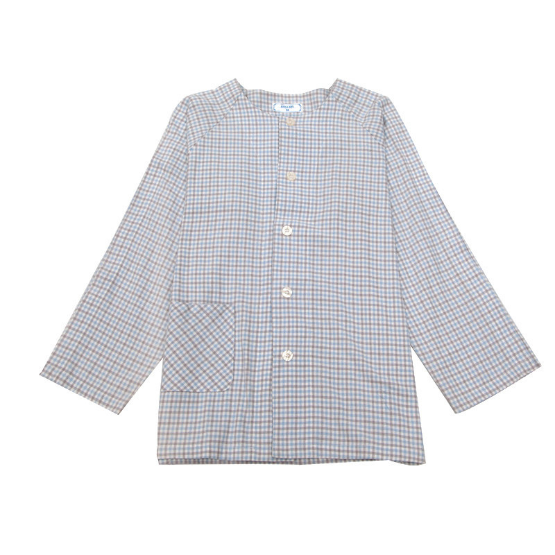 病人服秋冬棉絨毛一枚式上着ズボン純綿春男女が介護服を着やすい老人|undefined