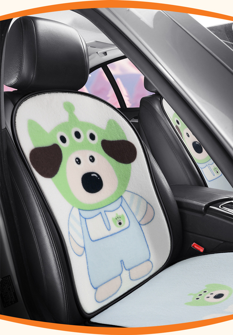 S023 Stuffed Cute Dog Cushion Little Monster Car Headrest Cute Cartoon Car Cushion Neck Pillow Cute