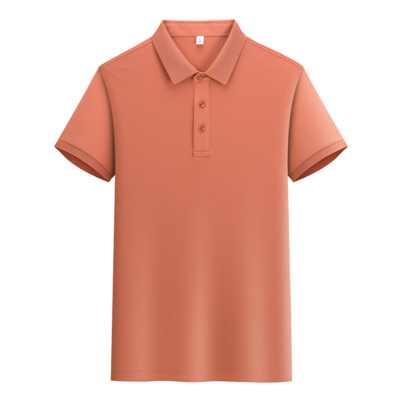 Polo de manga corta de algodón Pima de alta gama con solapa de negocios, polo de algodón para hombre, ropa de trabajo personalizada.
