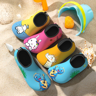 Children's Beach Shoes, Baby's River Tracing Shoes and Socks, Non-Slip, Anti-Collision, Anti-Cut, Quick-Drying, Boys and Girls' Beach Wading Shoes