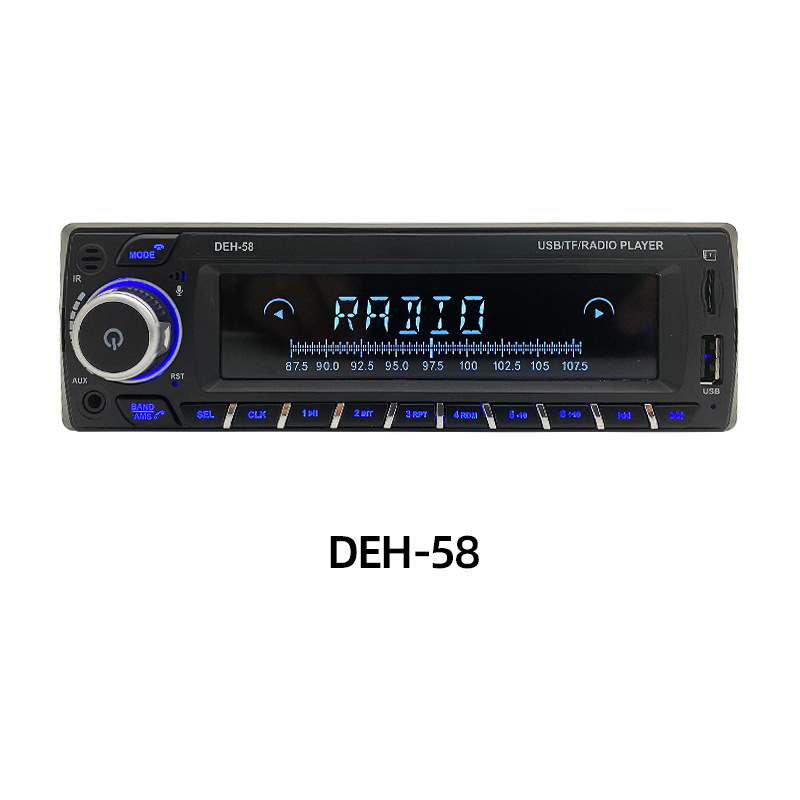 Reproductor de control de voz MP3 Bluetooth manos libres enchufable tarjeta TF doble radio de música sin pérdida U