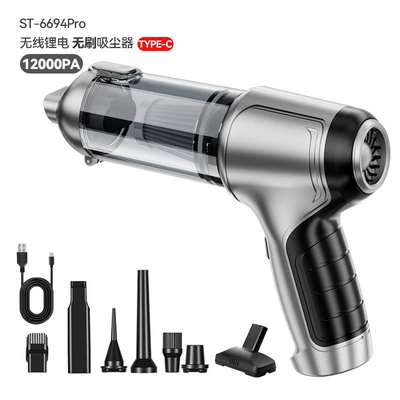 pouring handheld dust blower high-power – Tozsoranlar - silver-gray-brushless-motor-one-click-dust-bin-floor-brush-with-16-national-instructions-2-sections-2000mah