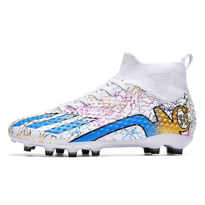 2024 transfronterizos nuevos niños y niñas estudiantes transpirables zapatos de fútbol de clavos cortos y largos zapatos de entrenamiento juveniles