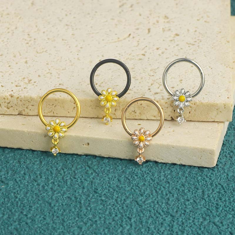 Pointed titanium steel lip stud product view