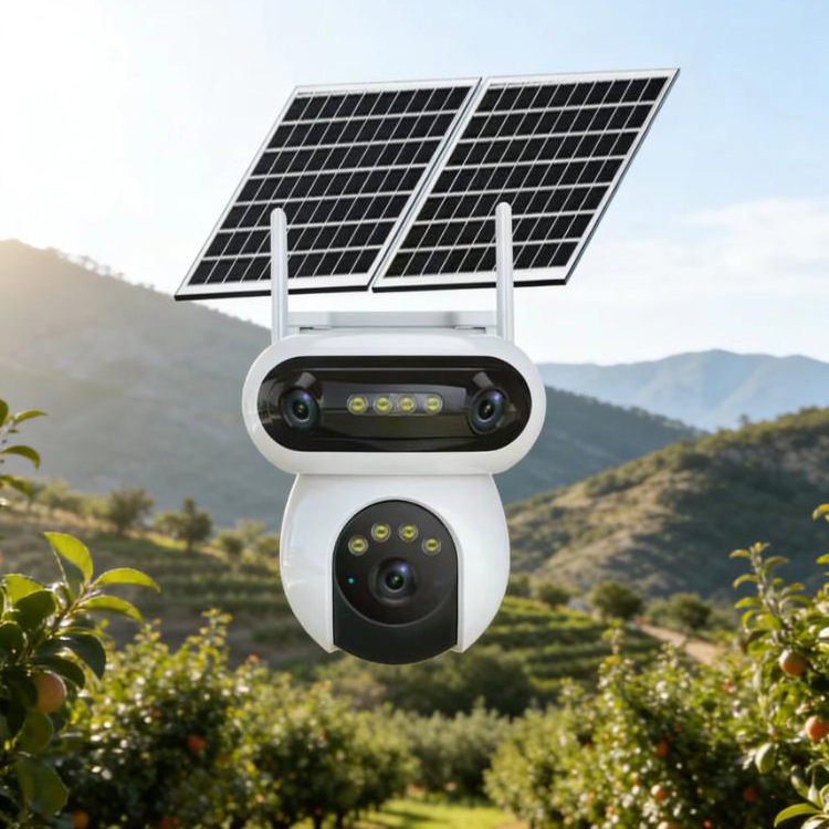 4G AOV cámara solar europea tres ojos AOV4G cámara solar doméstica sin flujo de vídeo