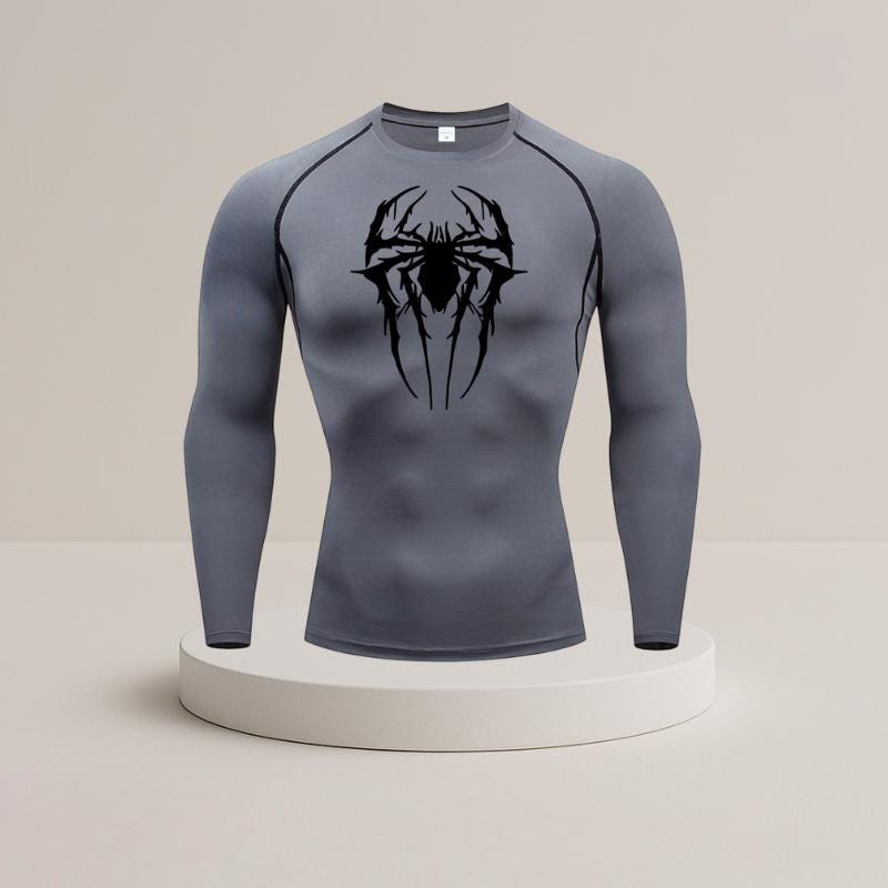 Men's Sports Long Sleeve Training T-shirt Quick Drying Printed Top_voghion.com