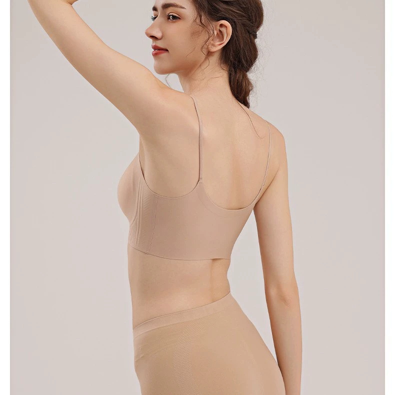 Ашми Invisible straps, push up bra, thin breathable wireless bra, tank top