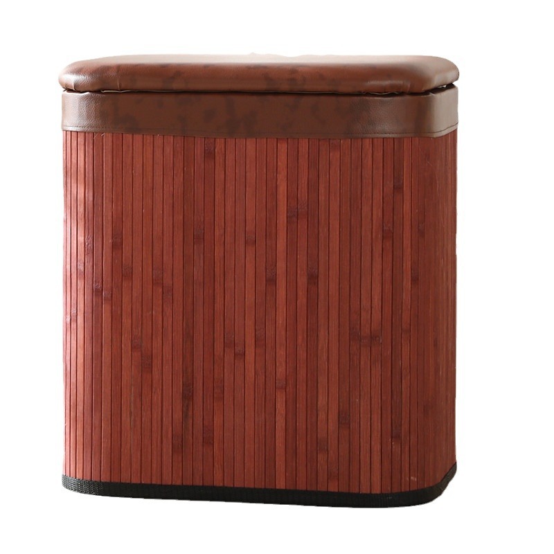 Taburete de bambú, taburete de almacenamiento, taburete de almacenamiento, taburete pequeño, taburete de cambio de zapatos, taburete de cambio de zapatos, taburete bajo, caja de almacenamiento de juguetes