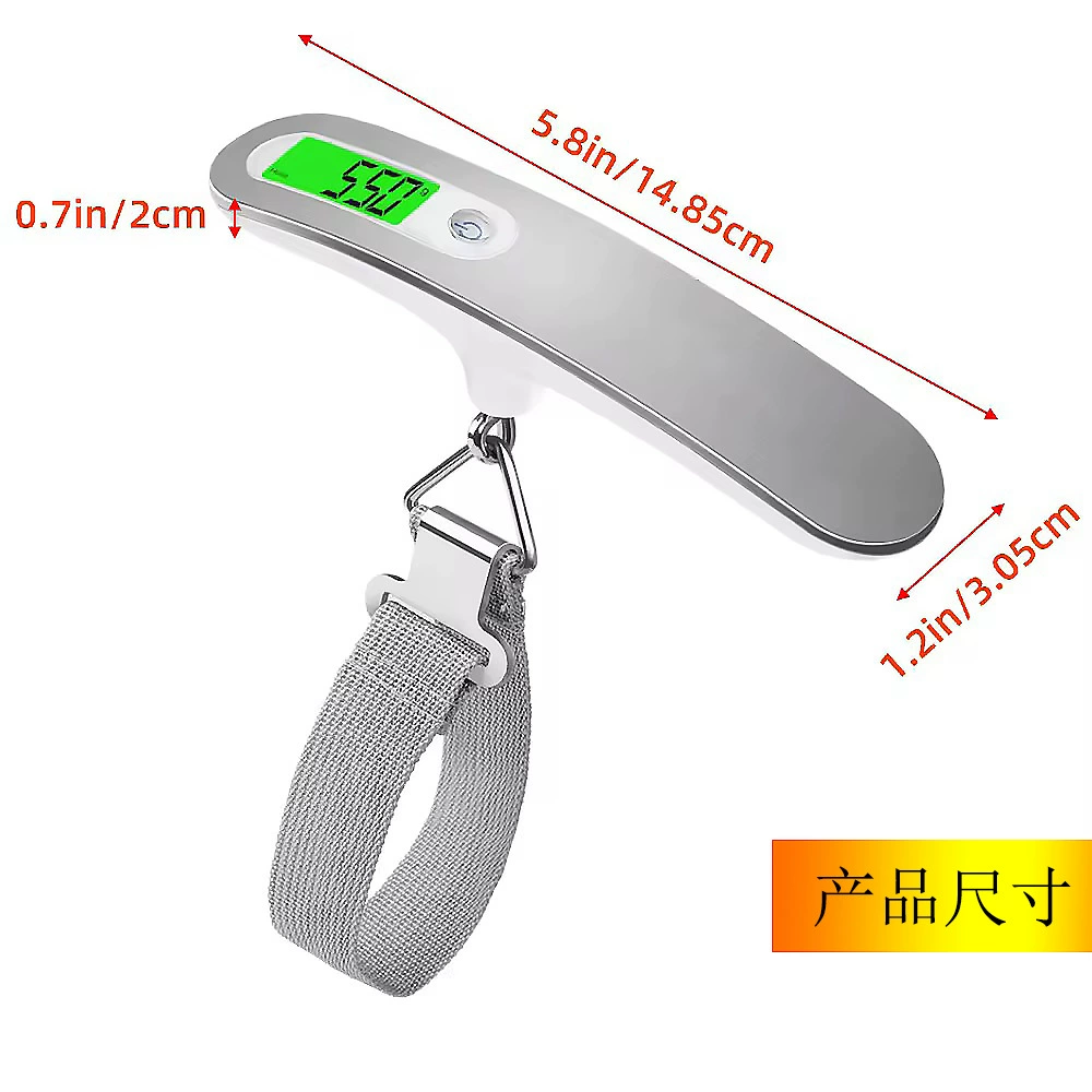 Сумка из нержавеющей стали, цифровые весы 50 кг, удобные домашние экспресс-весы, дорожные весы, маленькие тканевые весы для багажа