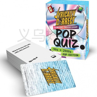 跨境 90's & 2000's Music Trivia Card Game 音乐问答卡牌游戏-阿里巴巴