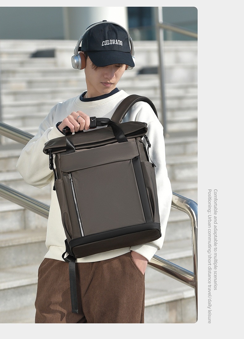 Cross-Border Business Rucksack für Herren mit großem Fassungsvermögen, wasserdicht, Pendler-Rucksack, Outdoor-Reiserucksack, leichte Schultertasche für Studenten