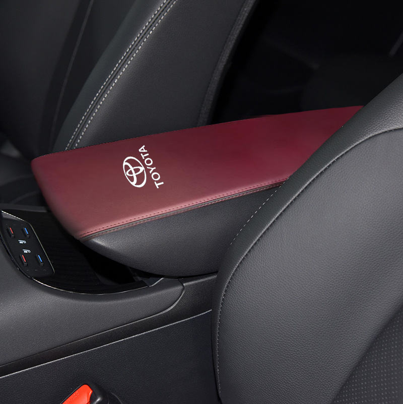 Harrier, Toyota Armrest box pad - red