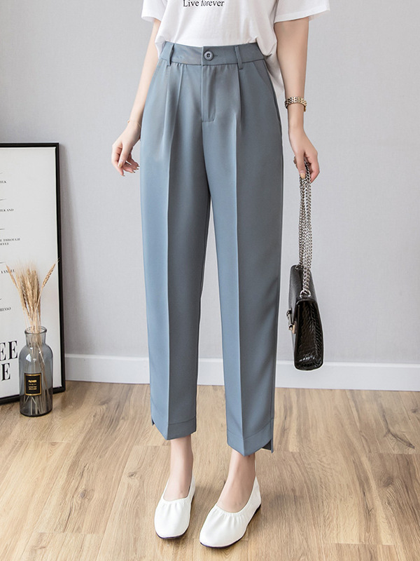 High Waist Cropped Trousers Image 2
