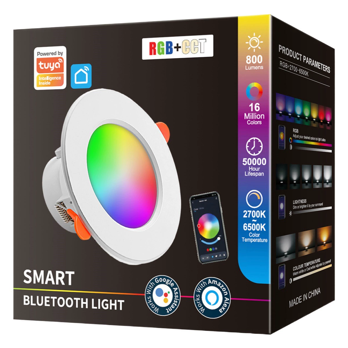 Bluetooth смарт-светильник граффити RGBCW Полноцветное затемнение Alexa Голос/APP Control Производители поставляют 85-265