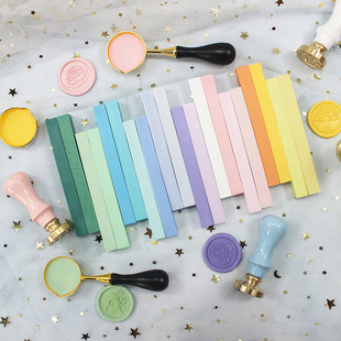 Jinyuan Fog Face Square Wax Square Paint Wax Strip Macaron 28 Color Wax Paint Seal Relief Special Hand Account Seal