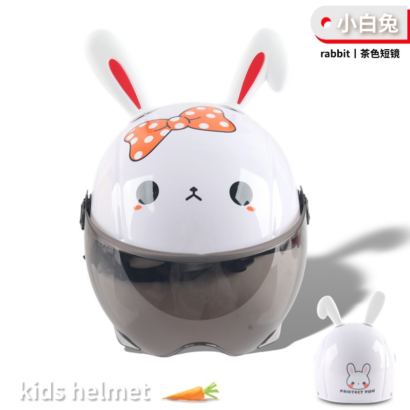 Comercio exterior transfronterizo lindo divertido casco para niños coche eléctrico al por mayor protección solar oso seguridad niño estudiante ciclismo casco
