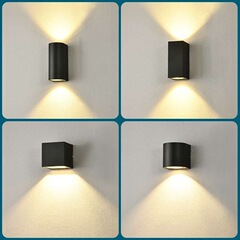 モダンでシンプルな寝室のベッドサイドの壁ランプリビングルーム LED ハイエンドプラスチック壁ランプクロスボーダー中山ランプ
