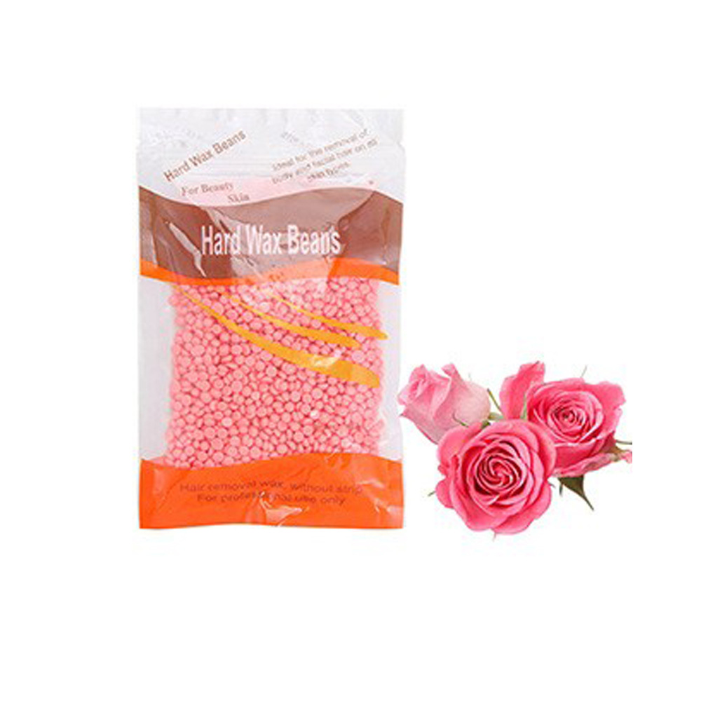 Cera de frijol cera de depilación cera de frijol cera dura nariz pelo cera de abejas sin papel cera sólida terapia frijol 100g cera dura transfronteriza frijol