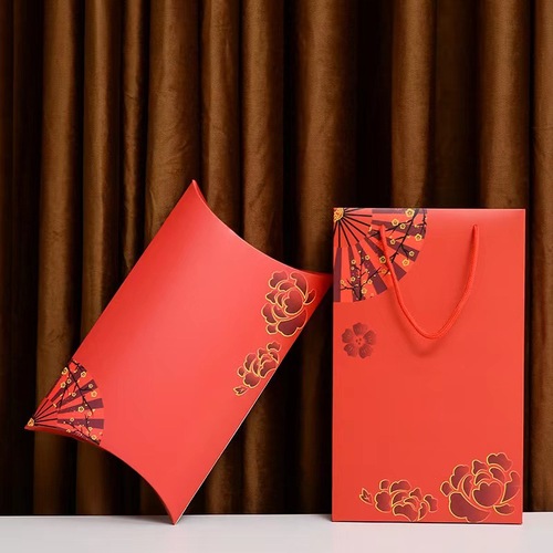 Silk scarf gift box set gift scarf shawl gift heaven and earth cover packaging box airplane box festive red