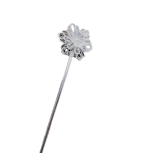 999 Pure Silver Vintage-Style Step-Style Plum Blossom Hairpin for Hanfu & Qipao Hairstyles, Tassel Adorned Hair Accessory—Perfect 520 Qixi Festival Gift for Your Girlfriend