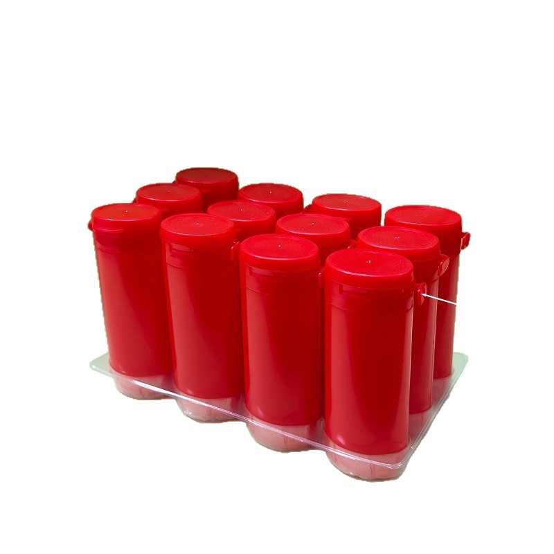 50ML red oval xylitol chewing gum bottle