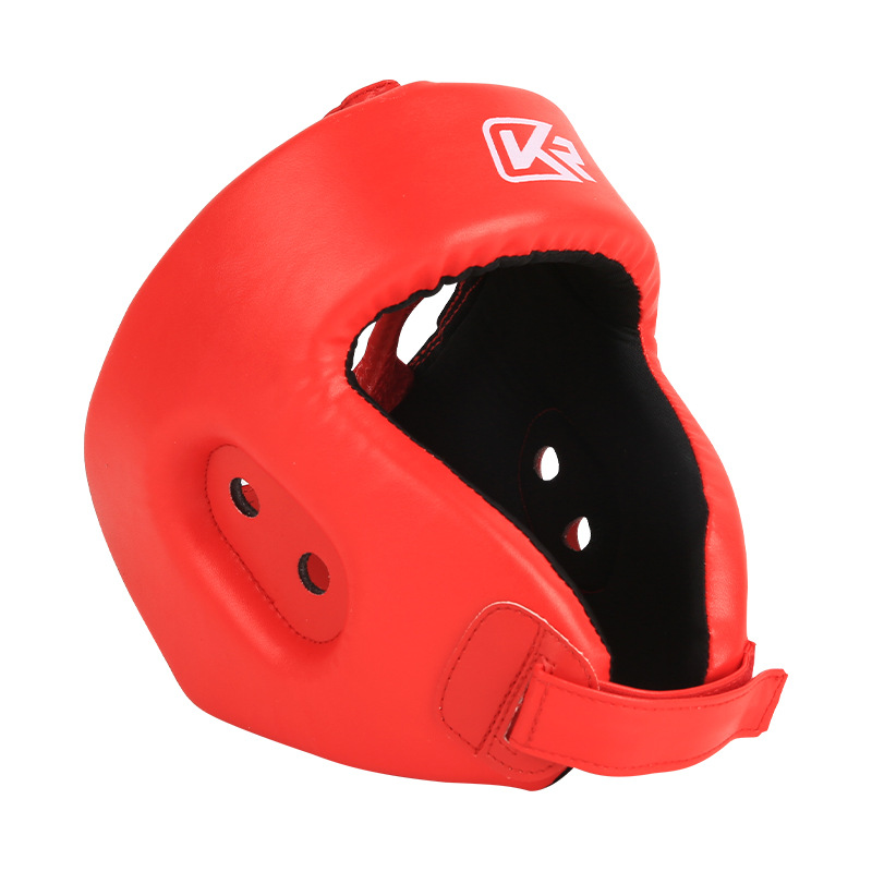 Kangrui fábrica Sanda protector de cabeza adecuado para boxeo Sanda entrenamiento de combate puede ser entregado en nombre de una pieza de descuento de gran cantidad
