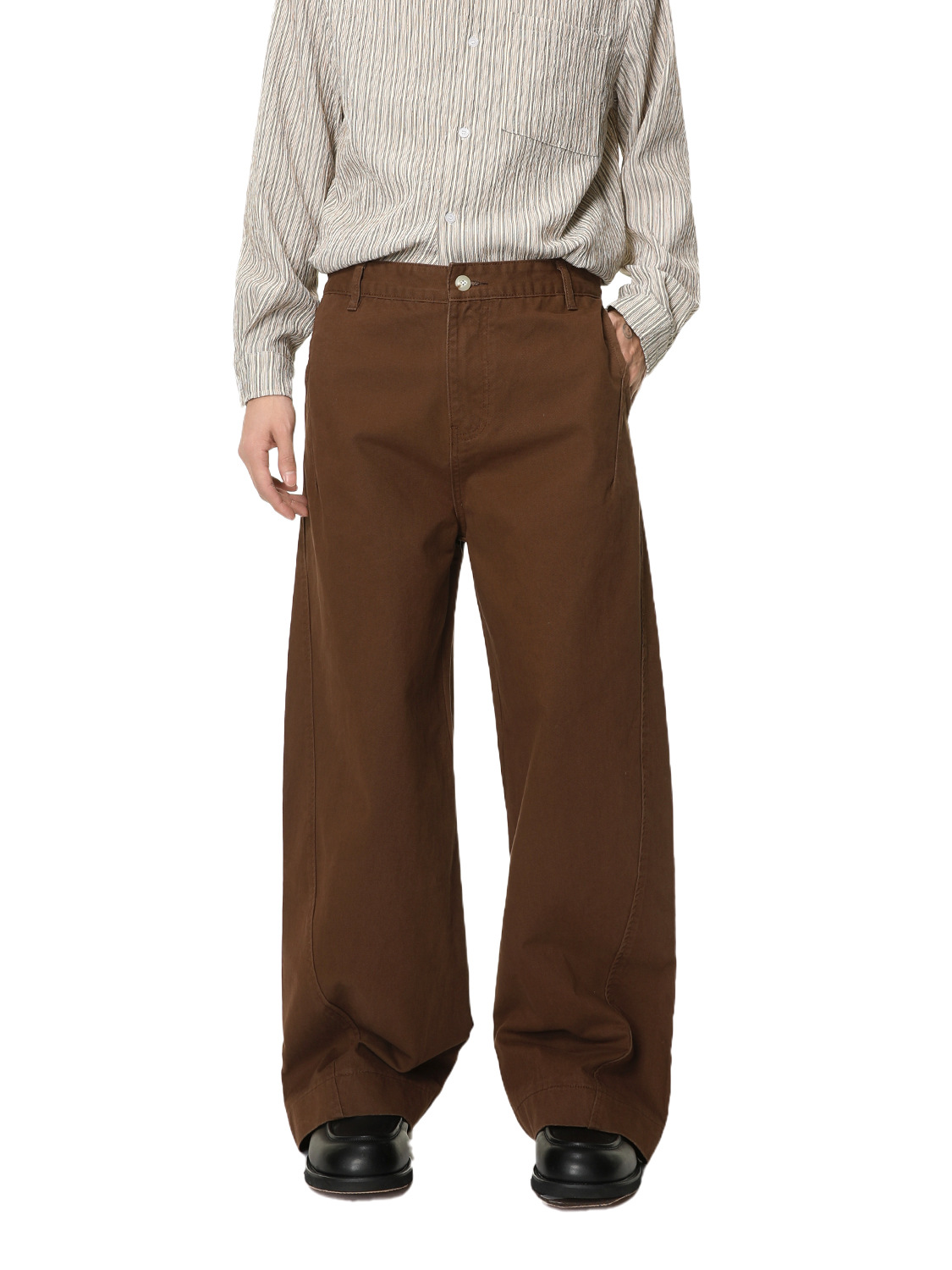 MTLCLOTHES Hombres| Clásico coreano de algodón simple minimalista de piernas largas de sensación de caída de la moda jeans sueltos