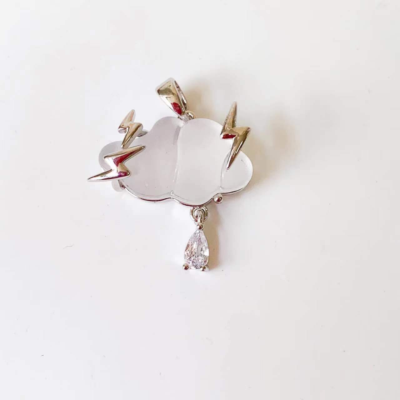 1 Piece Copper Artificial Pearls Cat's Eye Stone Zircon Geometric Charms Jewelry Accessories display picture 21