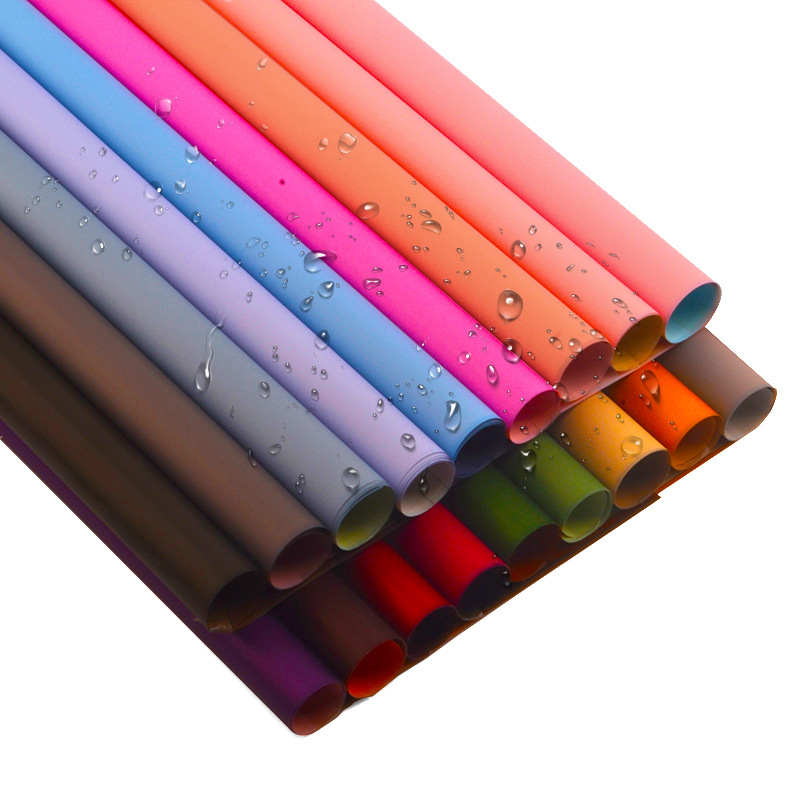 双色欧雅纸批发鲜花包装纸花束花店包花材料韩式多色花艺花纸20张