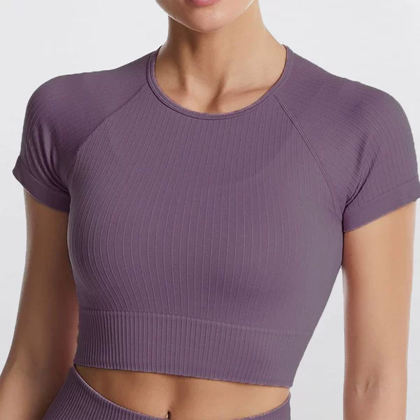 Purple, with short sleeve
