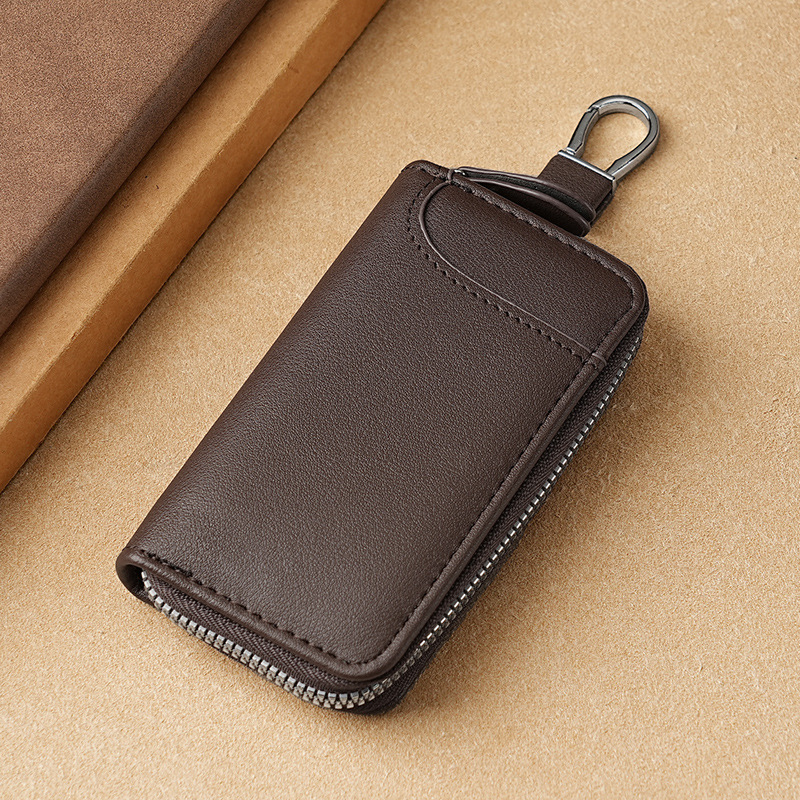 Business Large-Capacity Key Bag Multi-Functional Key Bag Waist Hanging Car Key Card Bag Key Bag Large Key Chain