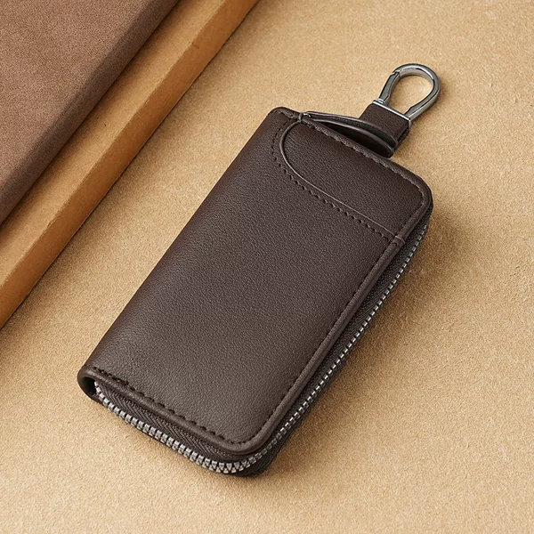 Business Large-Capacity Key Bag Multi-Functional Key Bag Waist Hanging Car Key Card Bag Key Bag Large Key Chain
